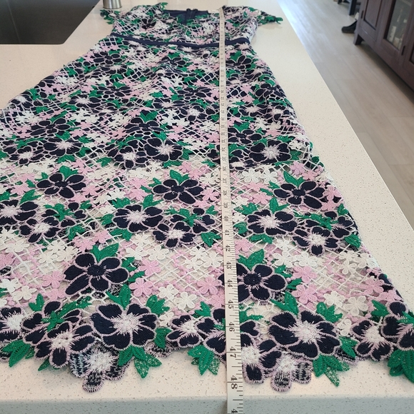 Foxiedox Anthropologie Lace Floral Dress Maryem Midi Small - Picture 15 of 15